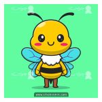 وکتور زنبور طرح برش لیزر00228