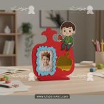 قاب عکس و هدیه چوبی یلدایی با طراحی برش لیزر