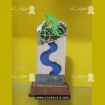 طرح لیزر حرفه‌ای برای تندیس ورزشی دوچرخه سواری00303