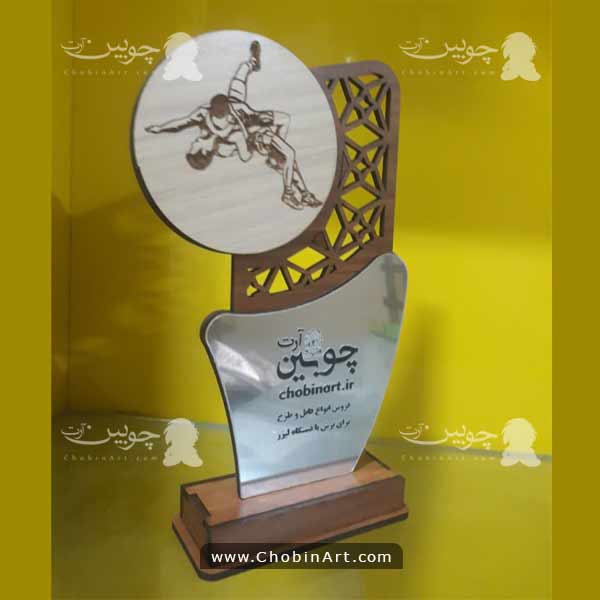 طرح برش لیزر تندیس مسابقات ورزشی