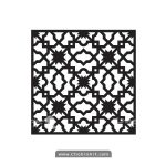 طرح لیزر مشبک آماده برش 00314