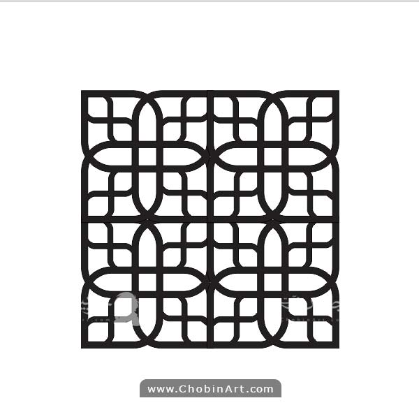 طرح وکتور مشبک برای برش لیزر | پنل دکوراتیو CDR DXF