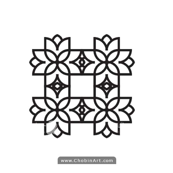 طرح مشبک وکتور لاله برای برش لیزری روی چوب و MDF | الگوی لیزر کات پنل دکوراتیو