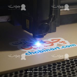 تصویرآماده سازی برش لیزر و چاپ استیکر